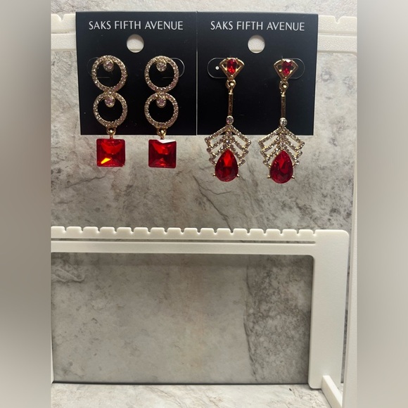 Saks Fifth Avenue Earrings Bundle of 2 - Picture 2 of 3